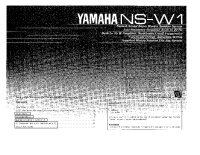 Yamaha NSW-1-Owners-Manual 